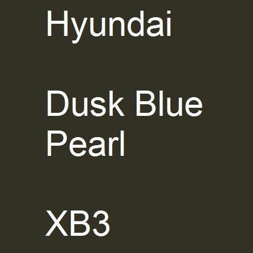 Hyundai, Dusk Blue Pearl, XB3.